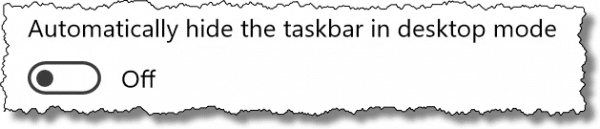Hide the taskbar
