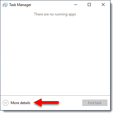 Task Manager's default view