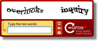 Distorted Words CAPTCHA