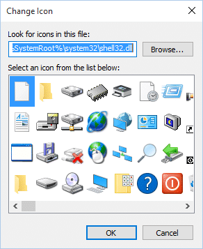 Select Icon Dialog