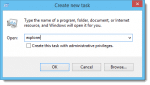 Windows Explorer Create New Task