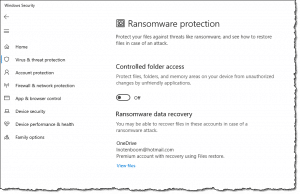 How to enable ransomware protection on Windows 11