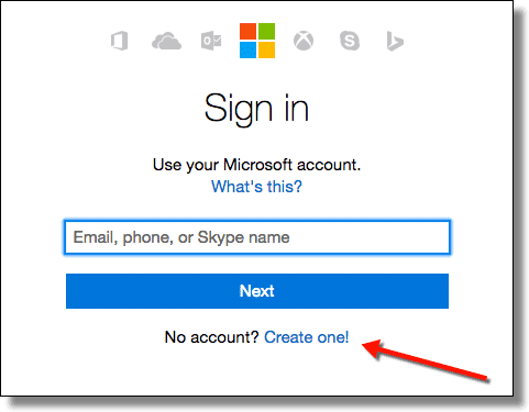 Sign-in to Outlook.com