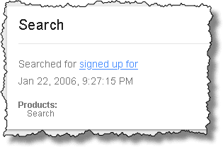 My first search, in 2006