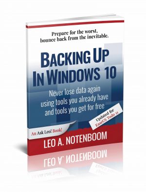 Backing Up In Windows 10 - 1.1