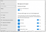 Background Apps Setting in Windows 10