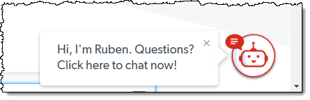 Ruben chat invitation