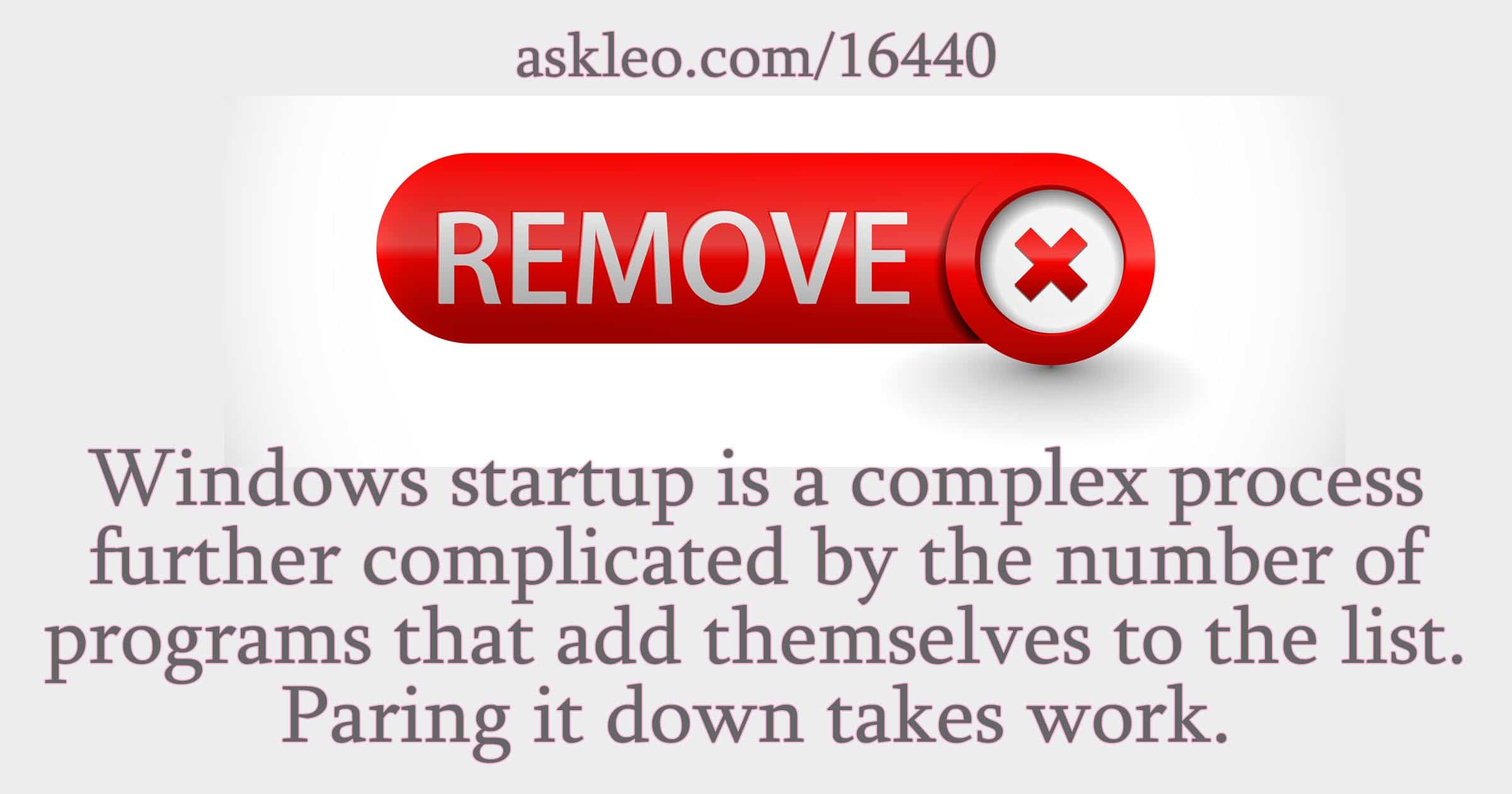 What Windows Startup Programs Do I Need Ask Leo 