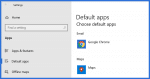 Default Apps Settings Page