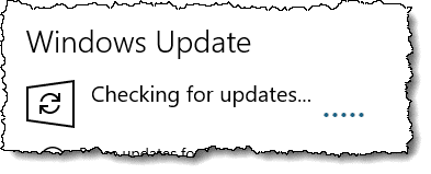 Windows Update Checking for Updates