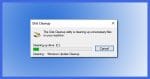 Disk Cleanup in Progress