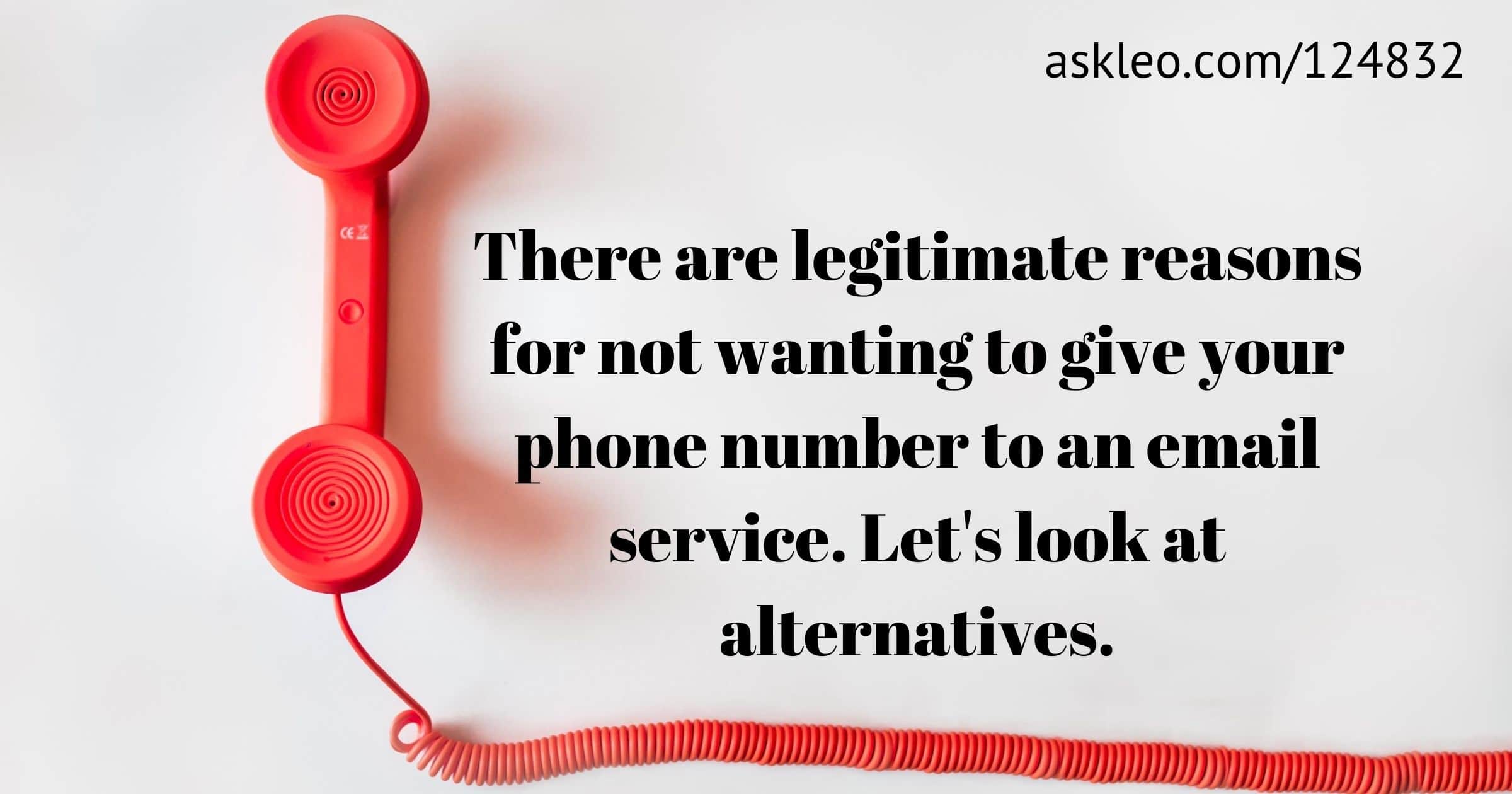 Is There An Email Service That Doesn t Require A Phone Number My