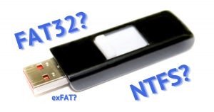 flash drive ntfs fat32