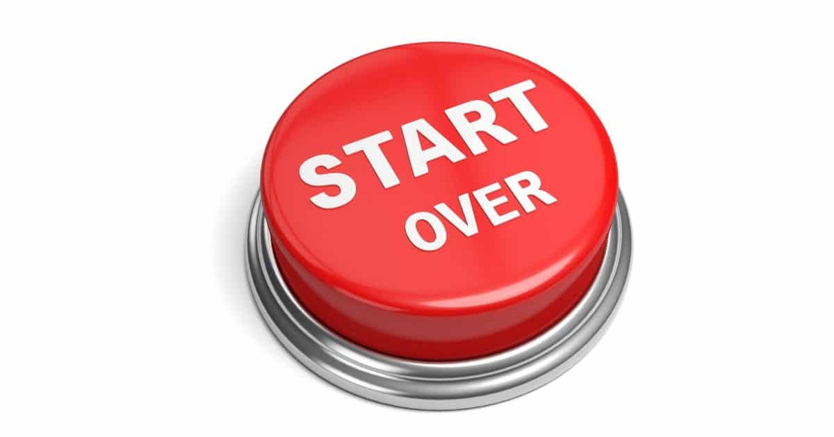 "Start Over" button.