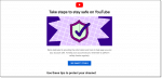 YouTube Security Reminder